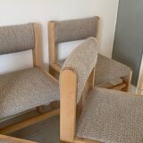 9 curly wool chairs