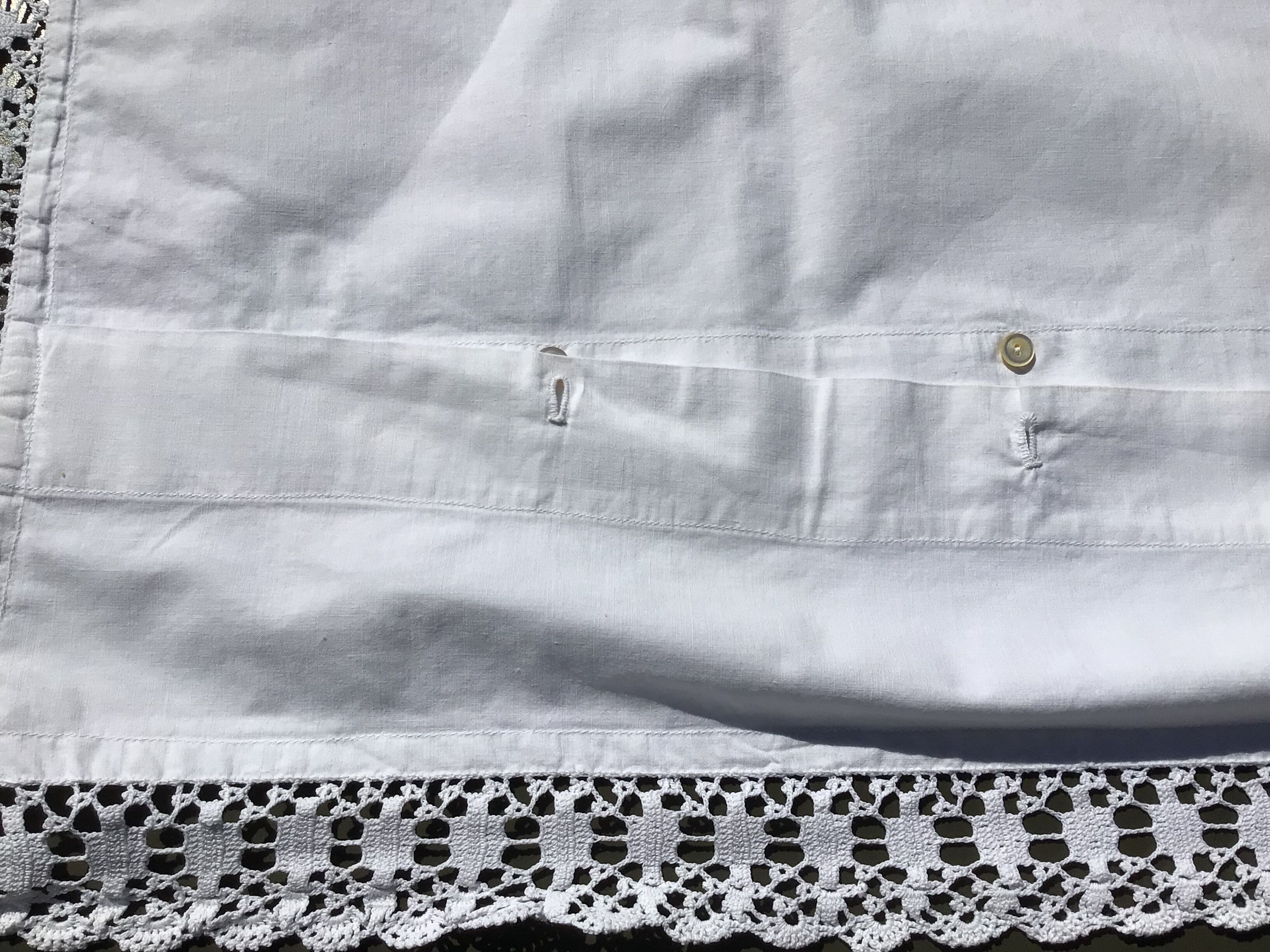 Monogram pillowcase LC edge crochet width 4cm