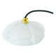 Clichy glass pendant, graphic shape, white, Art Deco, 1930