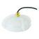 Clichy glass pendant, graphic shape, white, Art Deco, 1930