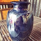 Iridescent blue vase