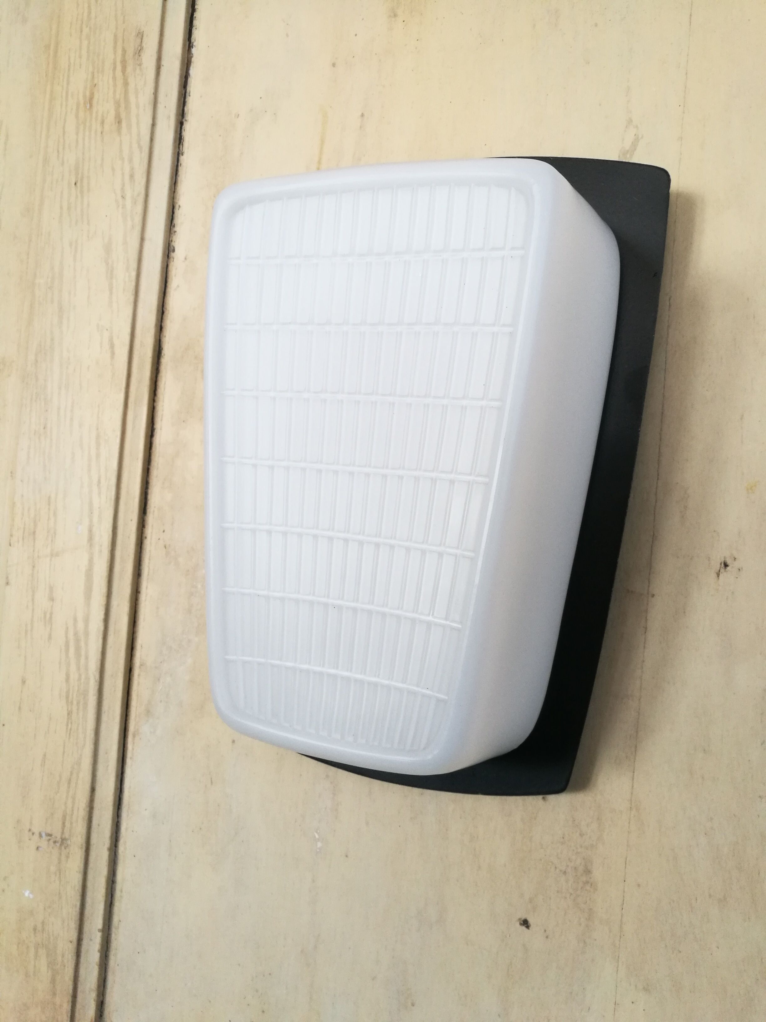 Pair of opaline and metal wall lamps