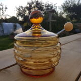 Honey glass jar, vintage
