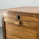 Art Deco Beech Tambour Office Cabinet, Czechoslovakia 1940s