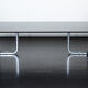 70s coffee table with smoked glass top