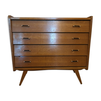 Commode scandinave pieds compas