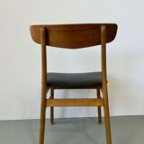Vintage Danish set of 6 chairs teak - skai