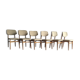 Set of 6 Scandinavian-style chairs stamped NF Seat 44 - 1960