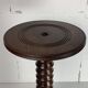 Table d'appoint brutaliste en bois tourné français de style Charles Dudouyt, France, années 1940