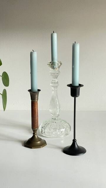 Chic Vintage Bougeoirs Trio