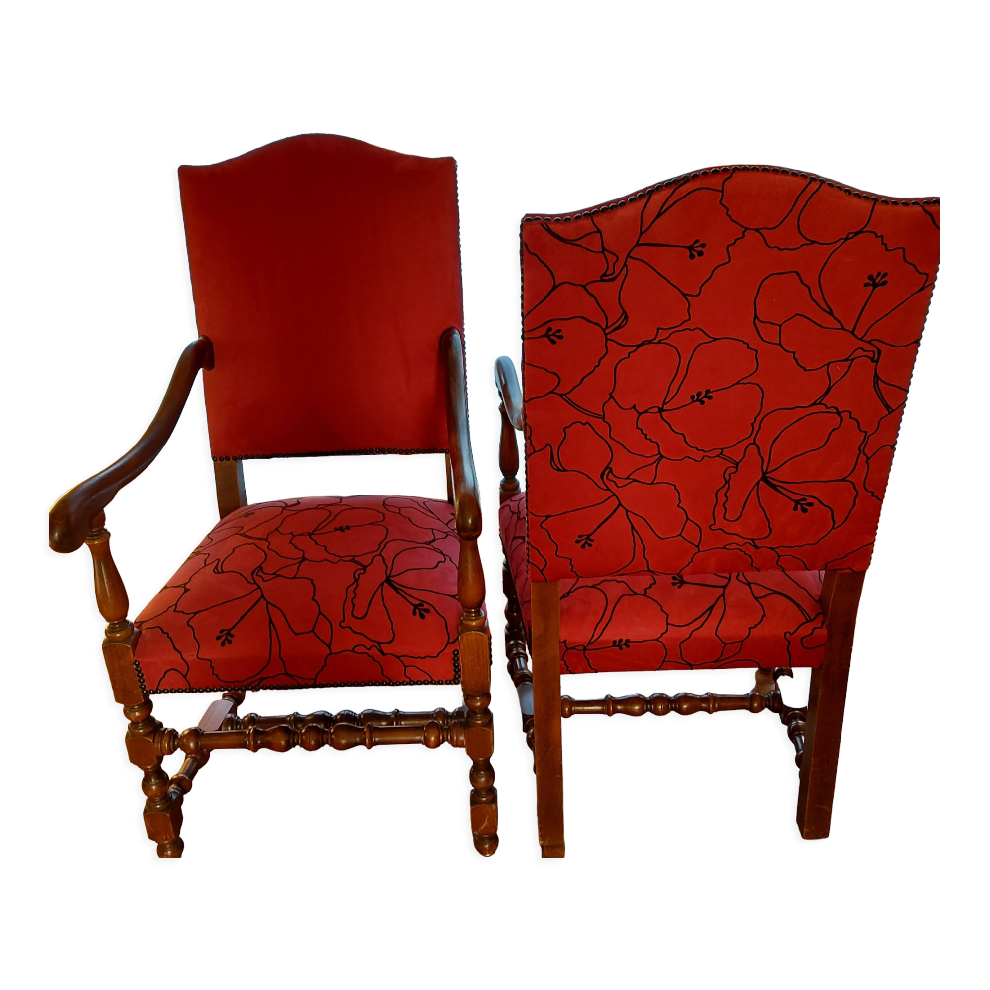 Louis XVI style armchairs