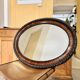 Edwardian Oval Wall Mirror Bevelled Edge