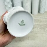 Set of 6 biscuit porcelain vases, 1970s