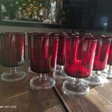 Set of 12 Luminarc wine glasses model Sweden red