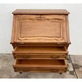 Rustic secretary in solid oak