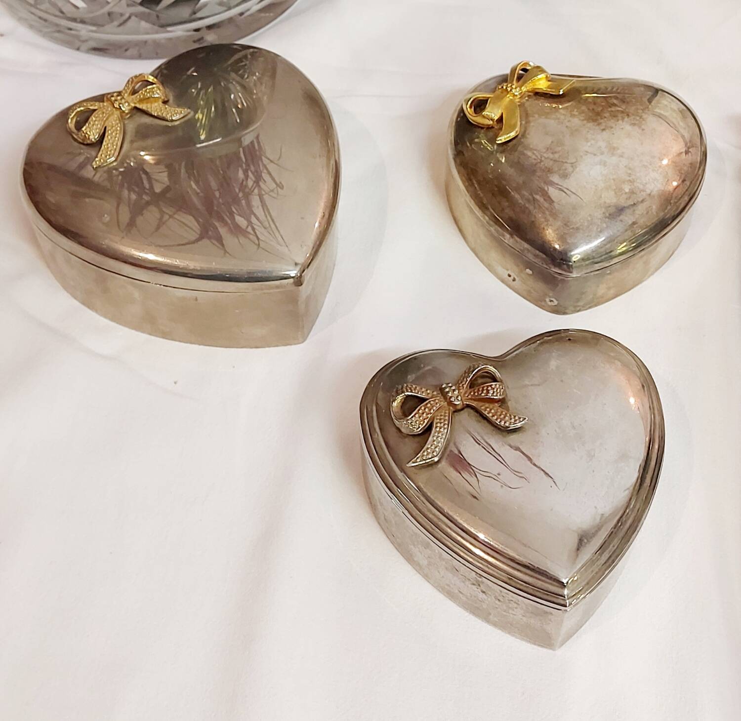 Boîtes à bijoux coeur vintage