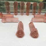 pink / rosaline art deco knife holders