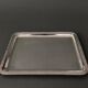 Louis XVI style silver metal tray late 19th century Plateado Orbisa