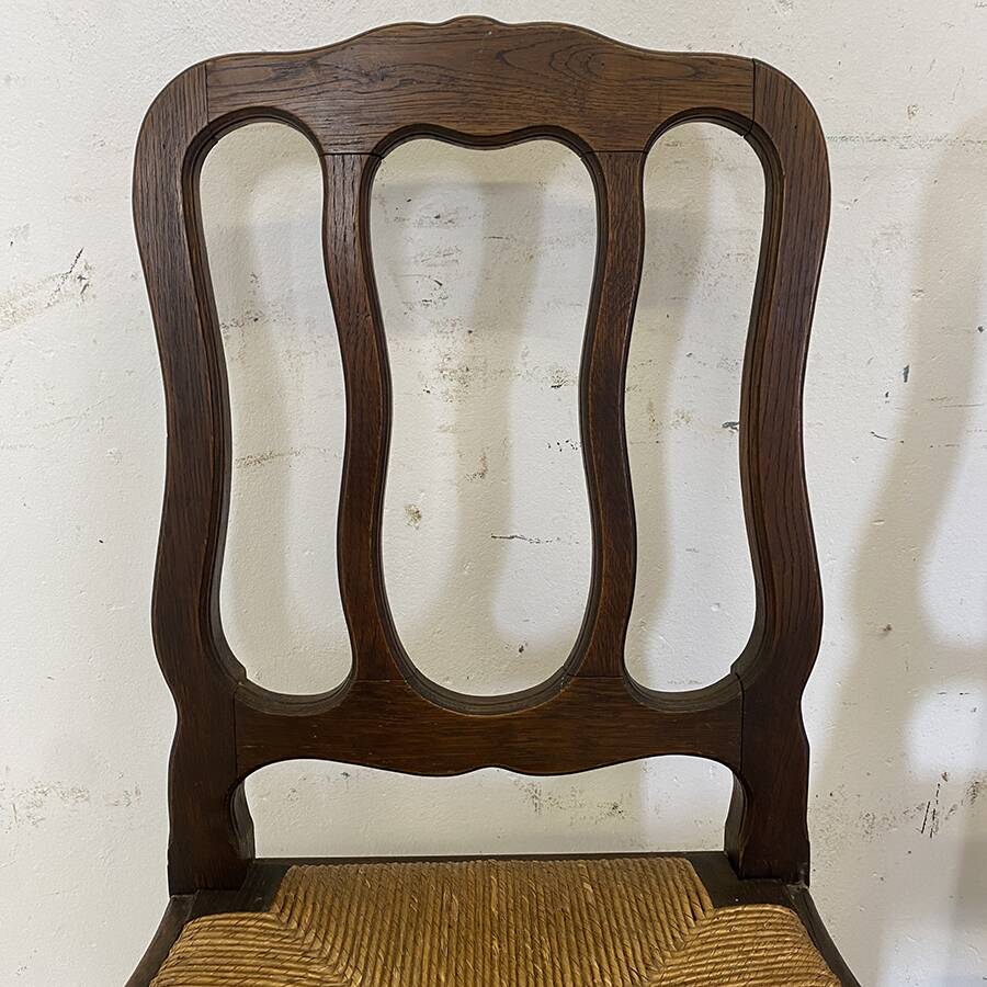 Paire de chaises paillées 1900