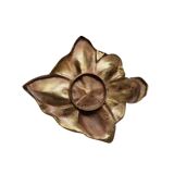 Art Nouveau Style Candlestick Leaf Shape, mid-century