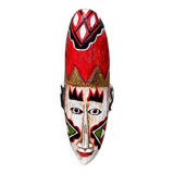Traditional Javanese mask 30cm Java Indonesia made and painted old vintage hand