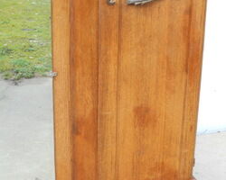 Art deco wardrobe in solid oak