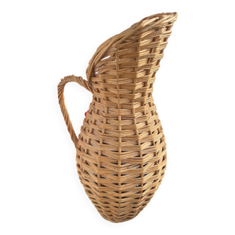 Wicker amphora umbrella holder