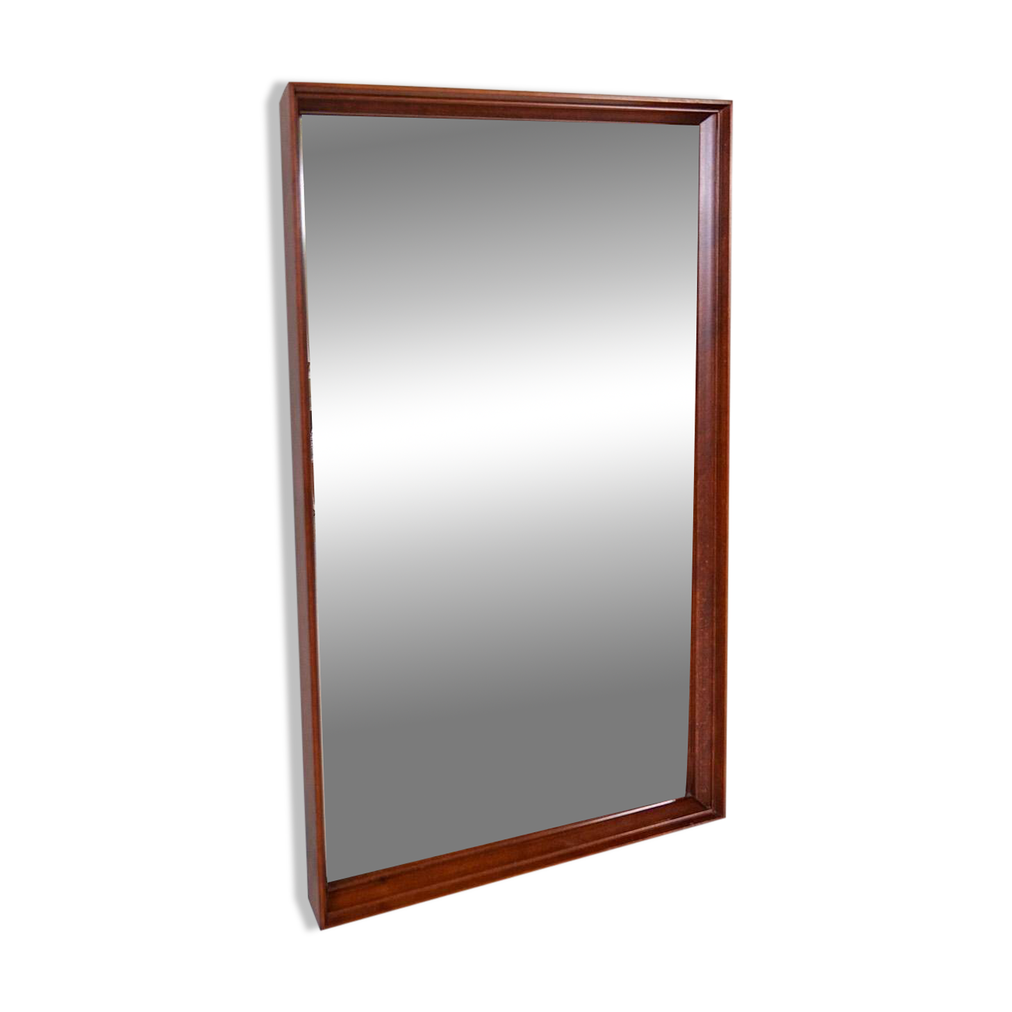 Mid-century modern walnut mirror, Sweden, 1960s