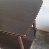 2-storey coffee table on vintage 60s wheels