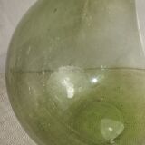 Dame jeanne verre souffle vert