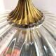Suspension in glass and gilded metal 60s