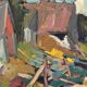 Original Swedish Oil on Panel – "Vid Knabäck, Skåne" by Carl-Axel Schwieler – Signed – Vintage & Framed – 59 × 50 cm (23.2" × 19.7")