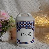 Earthenware flour box