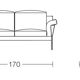 2-seater sofa UTRECHT
