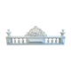 Fronton patine shabby chic gustavien ancien 73,5 cm