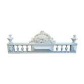 Fronton patina shabby chic gustavian ancient 73.5 cm