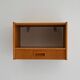 1960s Scandinavian oak wall-mounted nightstand