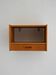 1960s Scandinavian oak wall-mounted nightstand