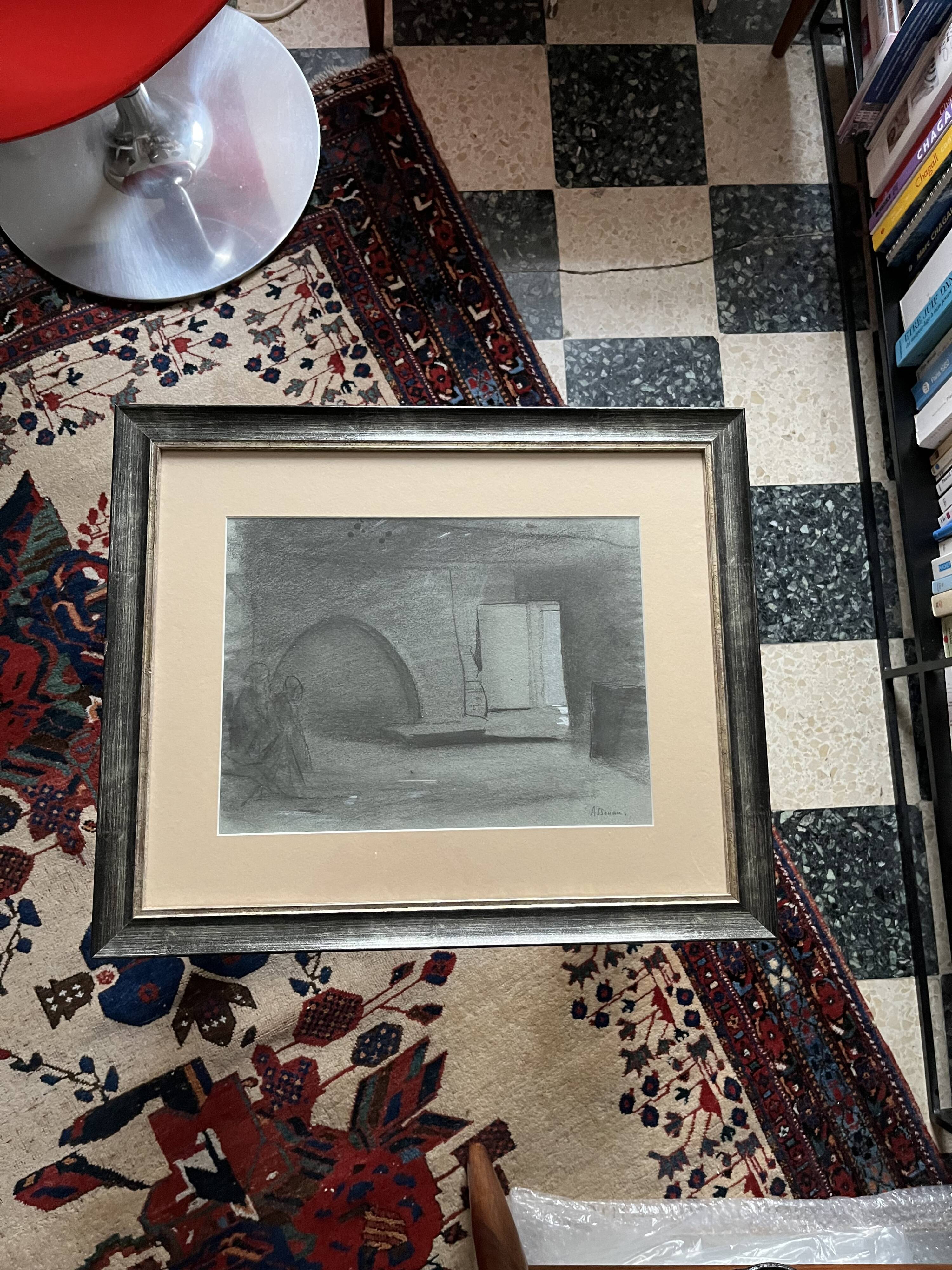 Drawing by the painter Assouan
