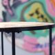 Circular coffee table decorated with warriors - 1960 Roger Capron