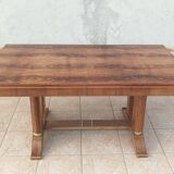 Art Deco table in burr walnut