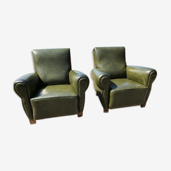 Pair of club chairs 50s