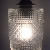 Chiseled glass hanging lamp