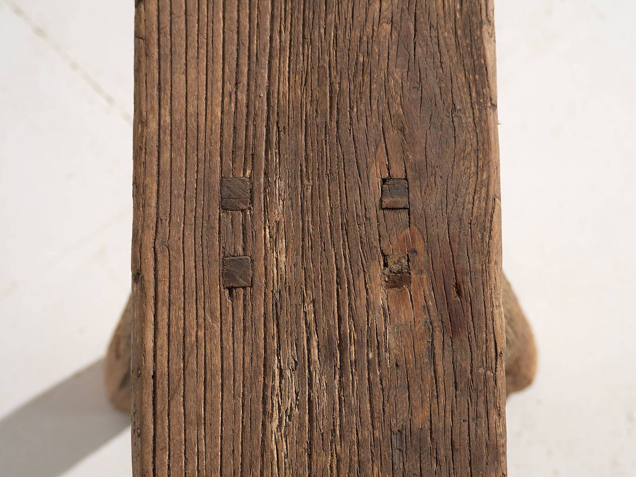 Banc asiatique ancien aux teintes bleu marine (c.1870) #10