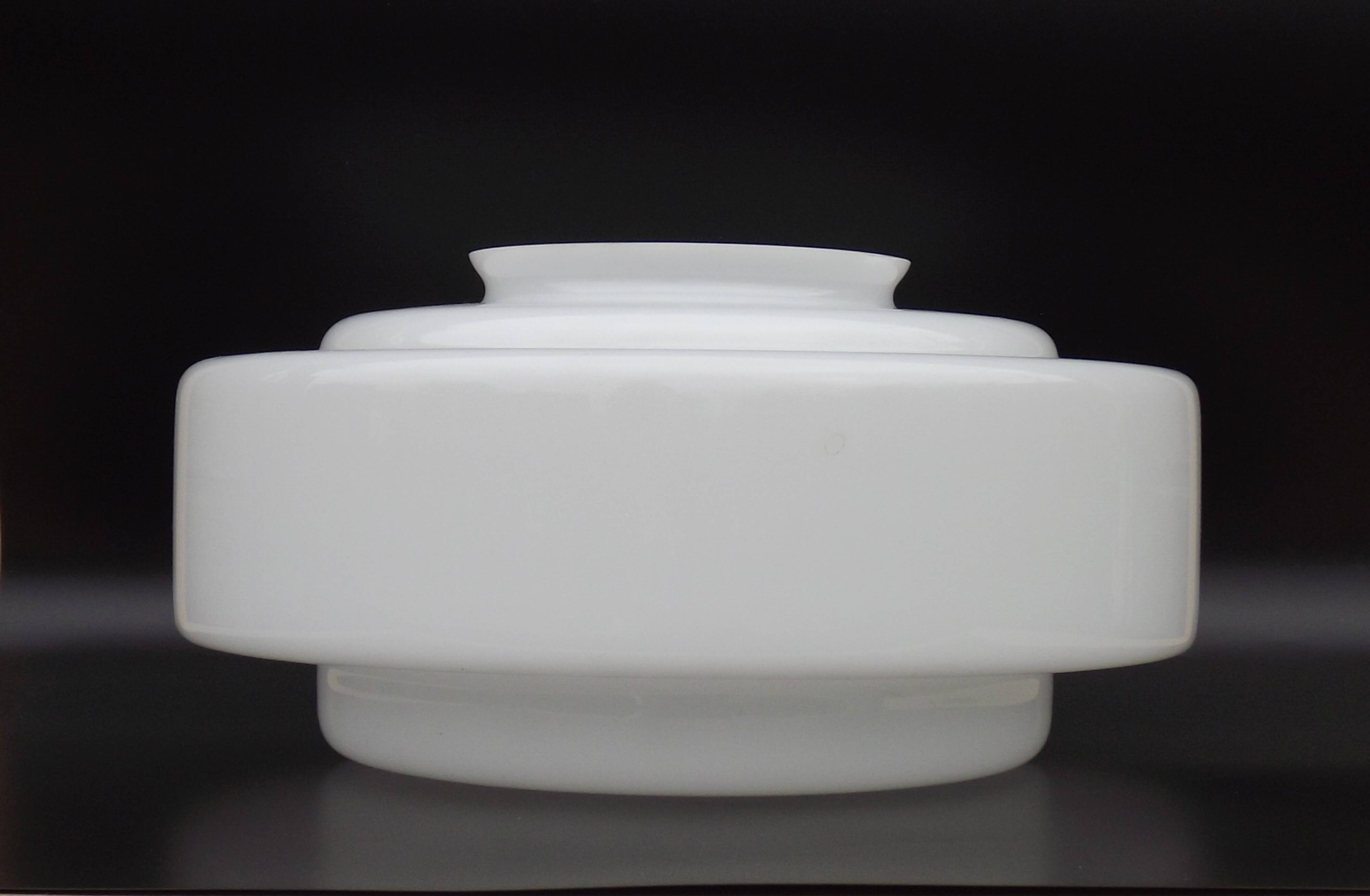 Large French Vintage Retro White Glass Pendant Ceiling Light Shade 5215