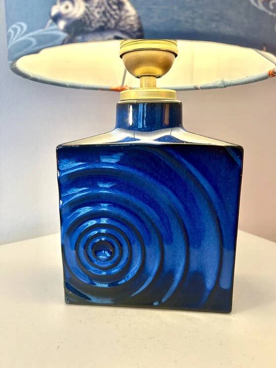Table lamp without wire in vase by Cari Zalloni for Steuler