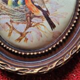 Mini painting on canvas signed U.Velis