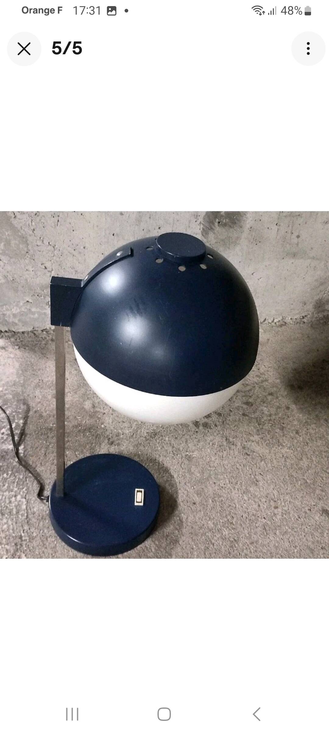 Lampe lita modèle orbital space age vintage 1970