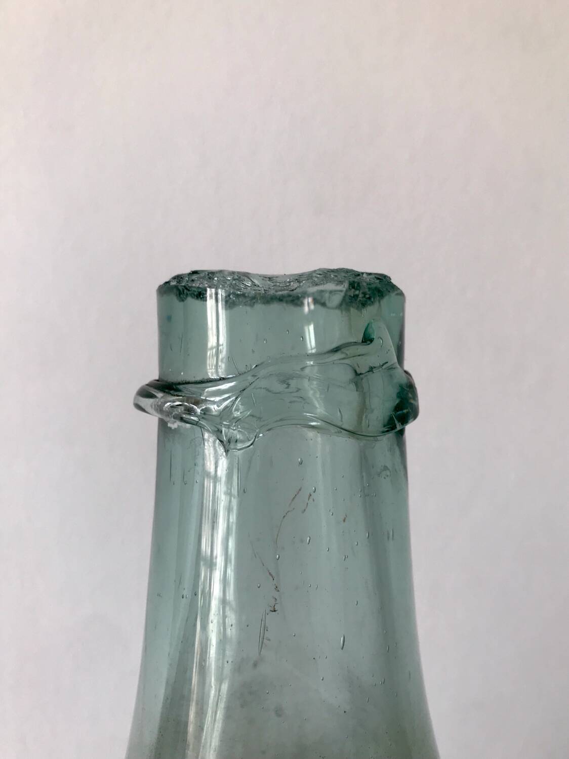 Old demijohn 25L, transparent glass carboy
