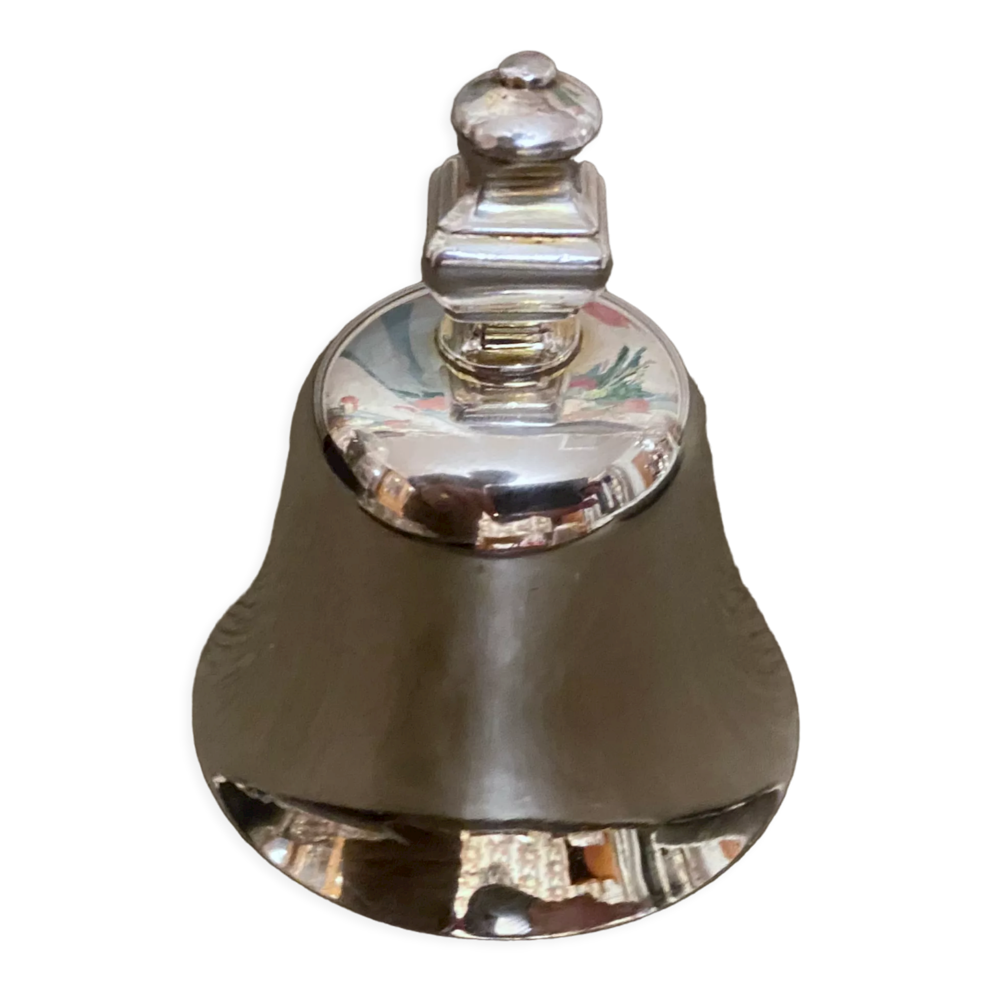 Small bell silver metal